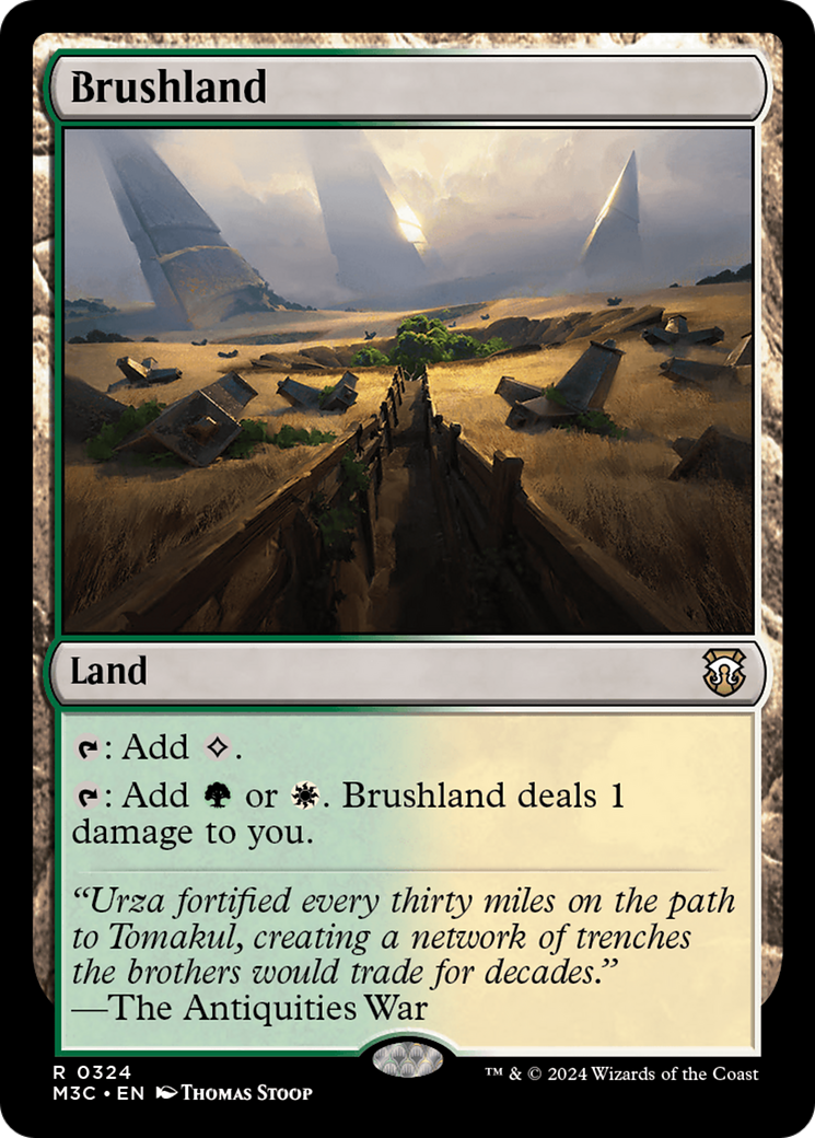 Brushland (Ripple Foil) [Modern Horizons 3 Commander] | Shuffle n Cut Hobbies & Games