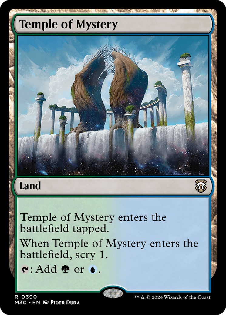 Temple of Mystery (Ripple Foil) [Modern Horizons 3 Commander] | Shuffle n Cut Hobbies & Games