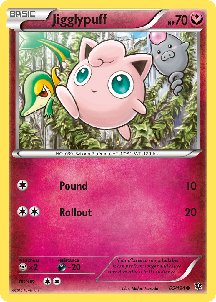 Jigglypuff (65/124) [XY: Fates Collide] | Shuffle n Cut Hobbies & Games