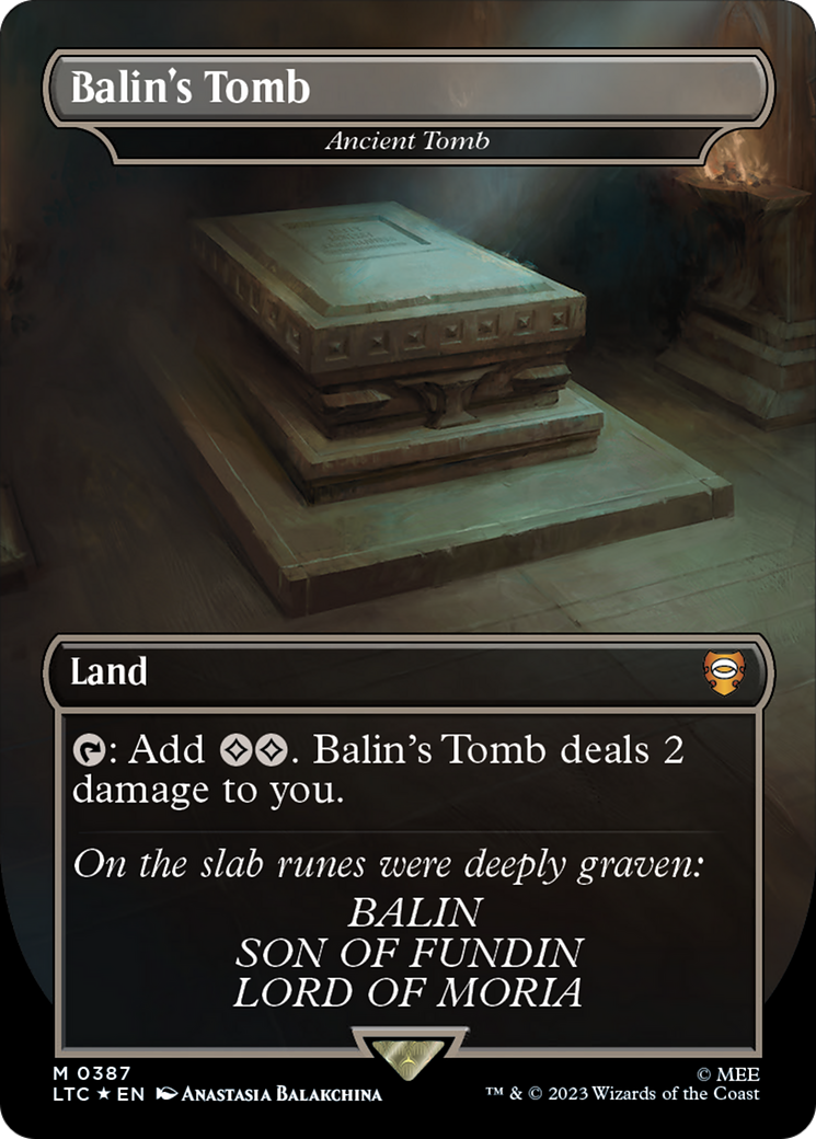 Balin's Tomb - Ancient Tomb (Surge Foil Realms and Relics) [The Lord of the Rings: Tales of Middle-Earth Commander] | Shuffle n Cut Hobbies & Games