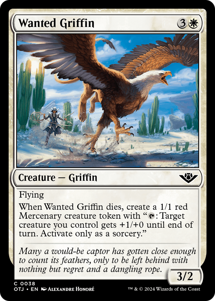 Wanted Griffin [Outlaws of Thunder Junction] | Shuffle n Cut Hobbies & Games