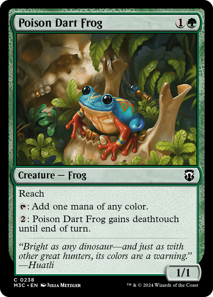 Poison Dart Frog (Ripple Foil) [Modern Horizons 3 Commander] | Shuffle n Cut Hobbies & Games