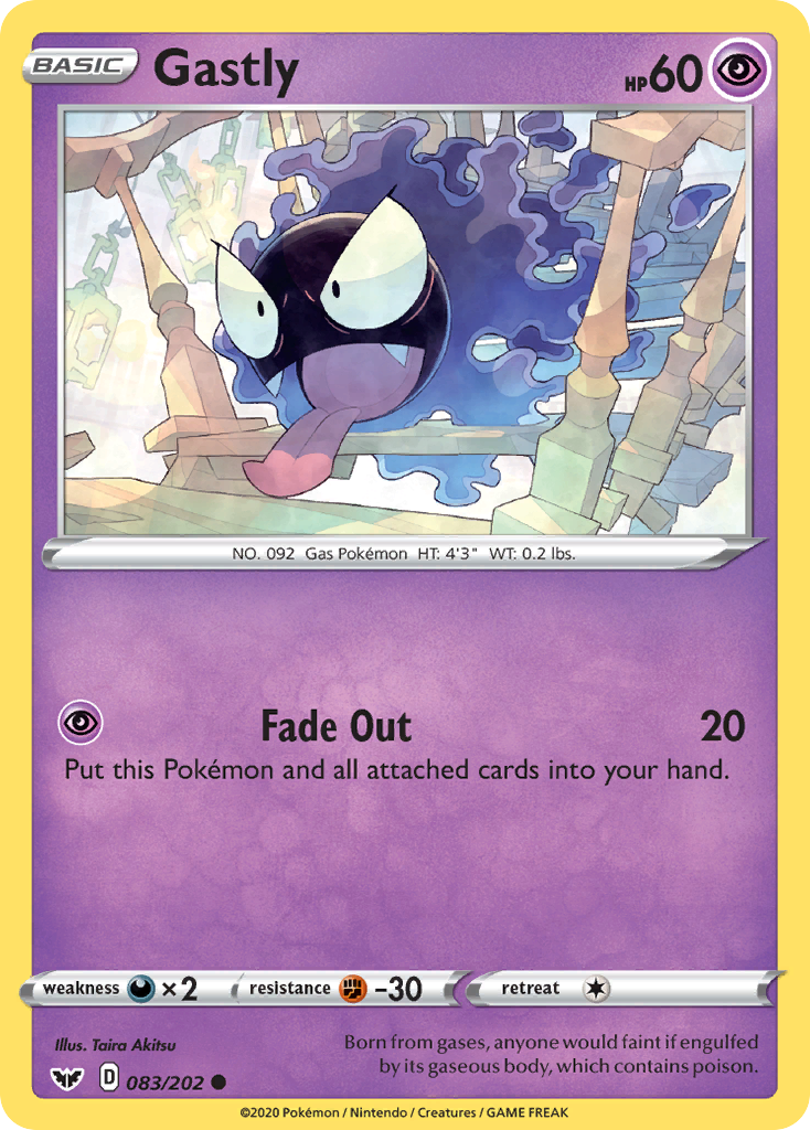 Gastly (083/202) [Sword & Shield: Base Set] | Shuffle n Cut Hobbies & Games