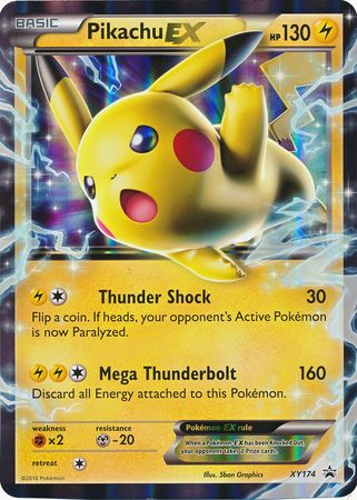 Pikachu EX (XY174) (Jumbo Card) [XY: Black Star Promos] | Shuffle n Cut Hobbies & Games