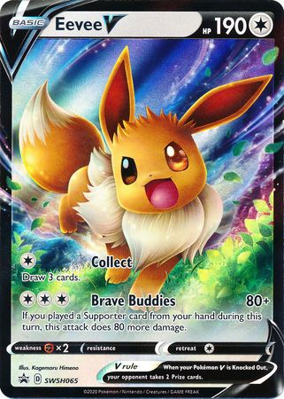 Eevee V (SWSH065) [Sword & Shield: Black Star Promos] | Shuffle n Cut Hobbies & Games