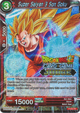 Super Saiyan 3 Son Goku (P-003) [Judge Promotion Cards] | Shuffle n Cut Hobbies & Games