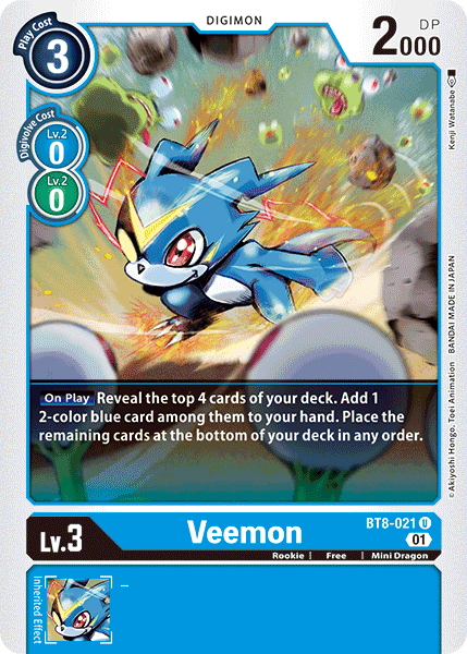 Veemon [BT8-021] [New Awakening] | Shuffle n Cut Hobbies & Games