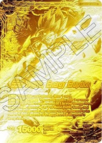 Son Goku & Vegeta // SSB Vegito, Energy Eruption (Championship Final 2019) (Gold Metal Foil) (BT7-025_PR) [Tournament Promotion Cards] | Shuffle n Cut Hobbies & Games