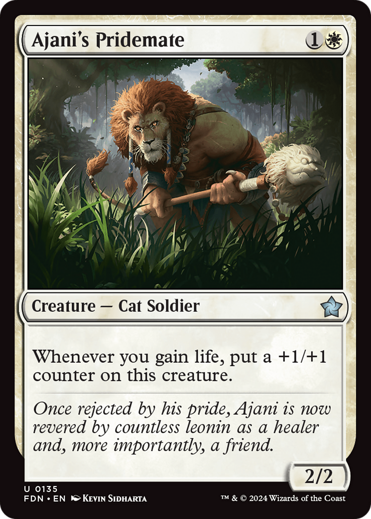 Ajani's Pridemate [Foundations] | Shuffle n Cut Hobbies & Games