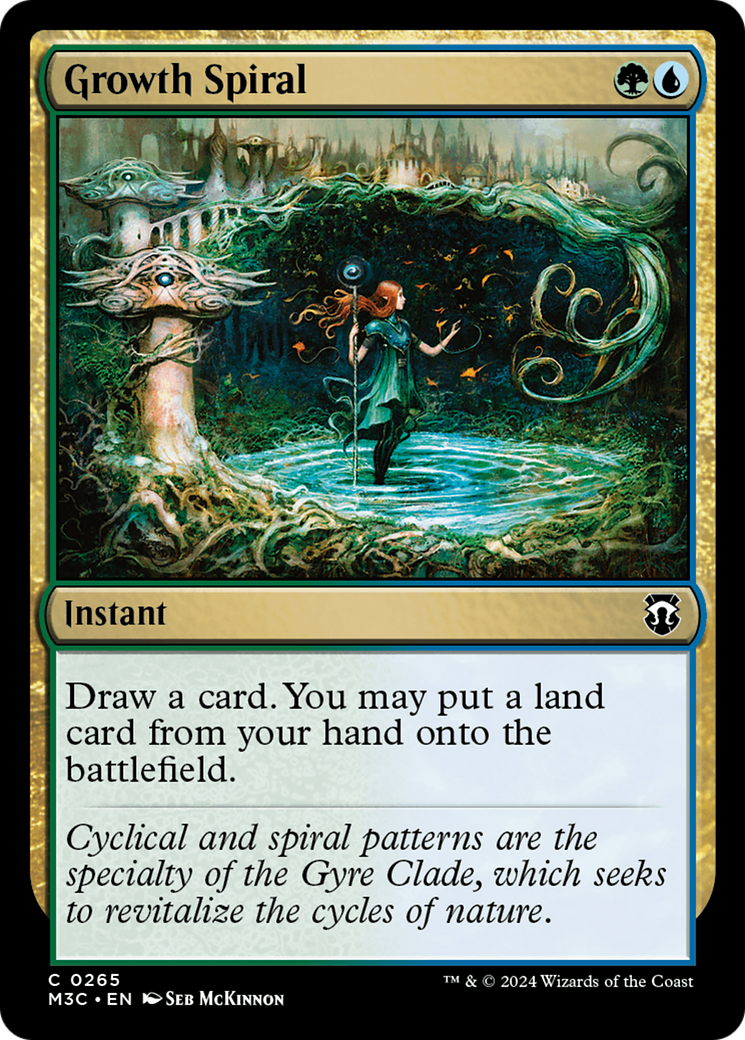 Growth Spiral (Ripple Foil) [Modern Horizons 3 Commander] | Shuffle n Cut Hobbies & Games