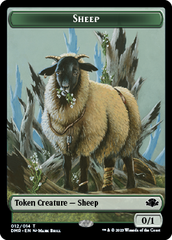 Zombie // Sheep Double-Sided Token [Dominaria Remastered Tokens] | Shuffle n Cut Hobbies & Games