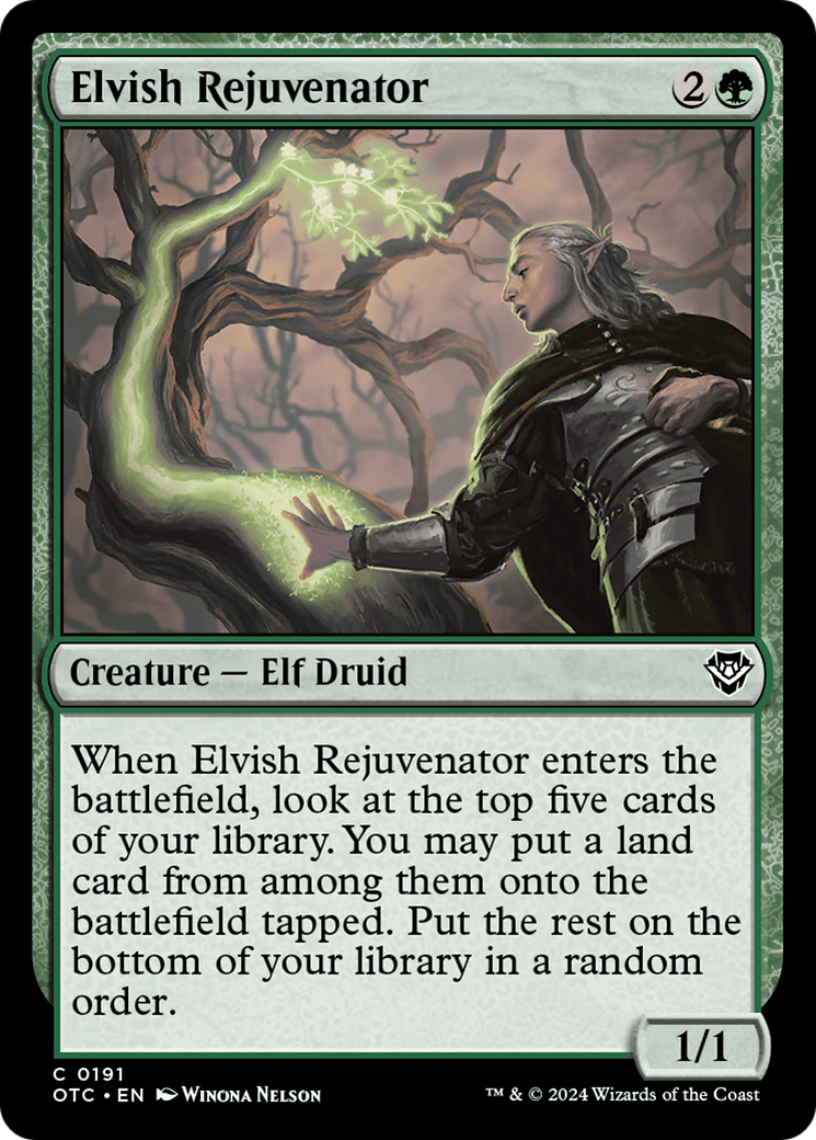 Elvish Rejuvenator [Outlaws of Thunder Junction Commander] | Shuffle n Cut Hobbies & Games