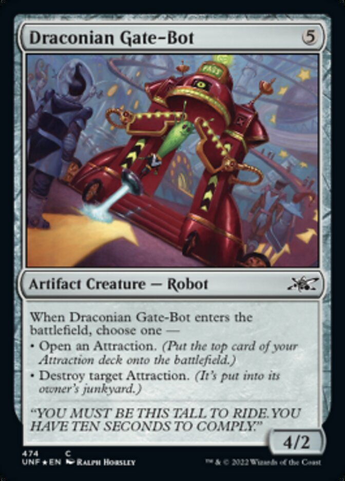 Draconian Gate-Bot (Galaxy Foil) [Unfinity] | Shuffle n Cut Hobbies & Games