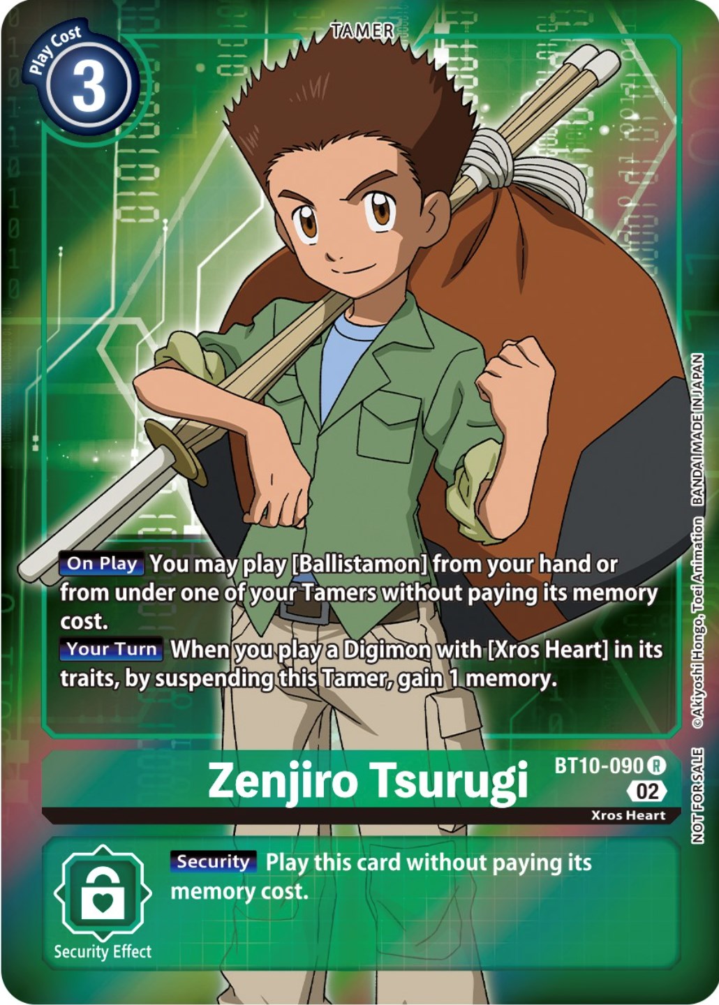 Zenjiro Tsurugi [BT10-090] (Box Topper) [Xros Encounter] | Shuffle n Cut Hobbies & Games