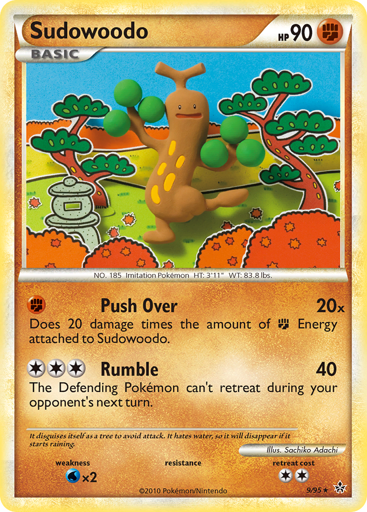 Sudowoodo (9/95) [HeartGold & SoulSilver: Unleashed] | Shuffle n Cut Hobbies & Games