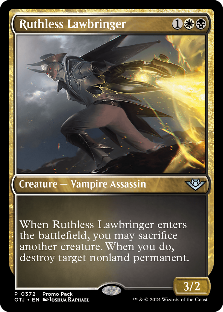 Ruthless Lawbringer (Promo Pack) [Outlaws of Thunder Junction Promos] | Shuffle n Cut Hobbies & Games