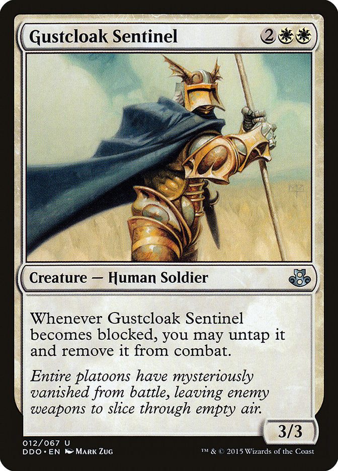 Gustcloak Sentinel [Duel Decks: Elspeth vs. Kiora] | Shuffle n Cut Hobbies & Games