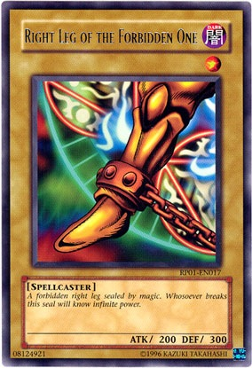 Right Leg of the Forbidden One [RP01-EN017] Rare | Shuffle n Cut Hobbies & Games