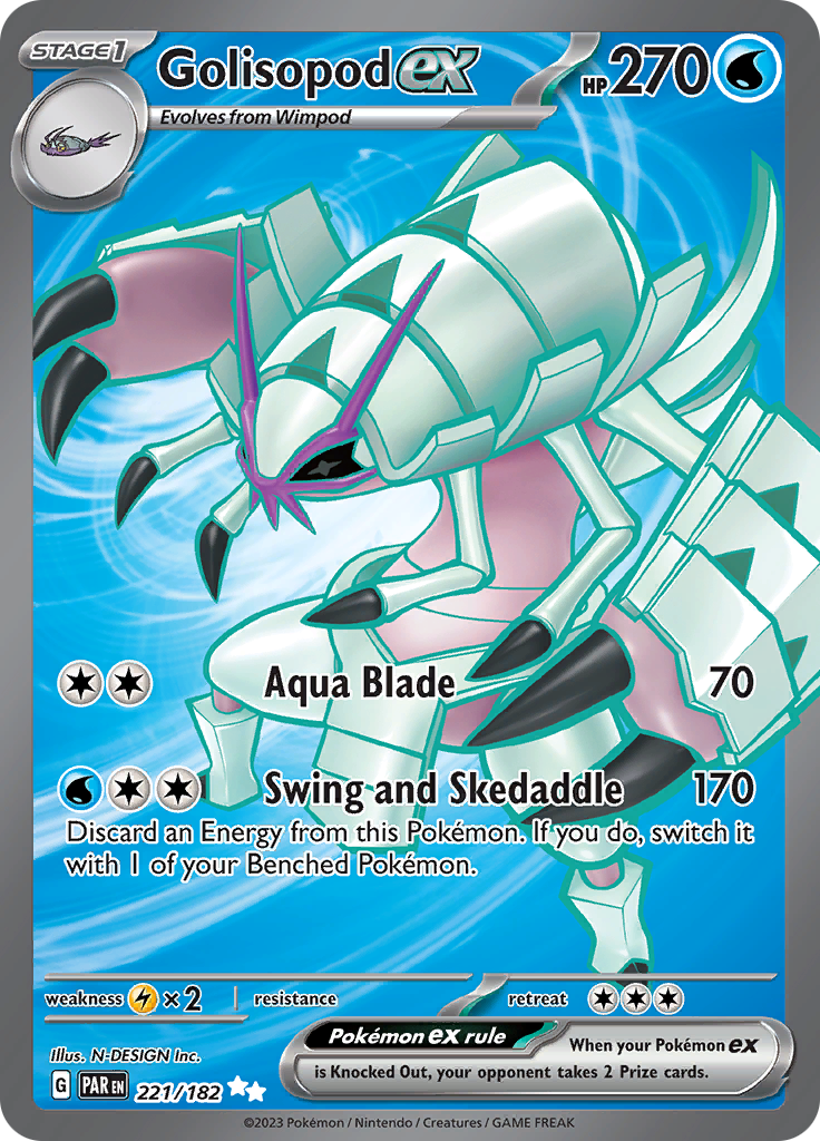 Golisopod ex (221/182) [Scarlet & Violet: Paradox Rift] | Shuffle n Cut Hobbies & Games