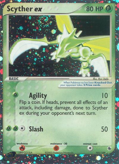 Scyther ex (102/109) [EX: Ruby & Sapphire] | Shuffle n Cut Hobbies & Games