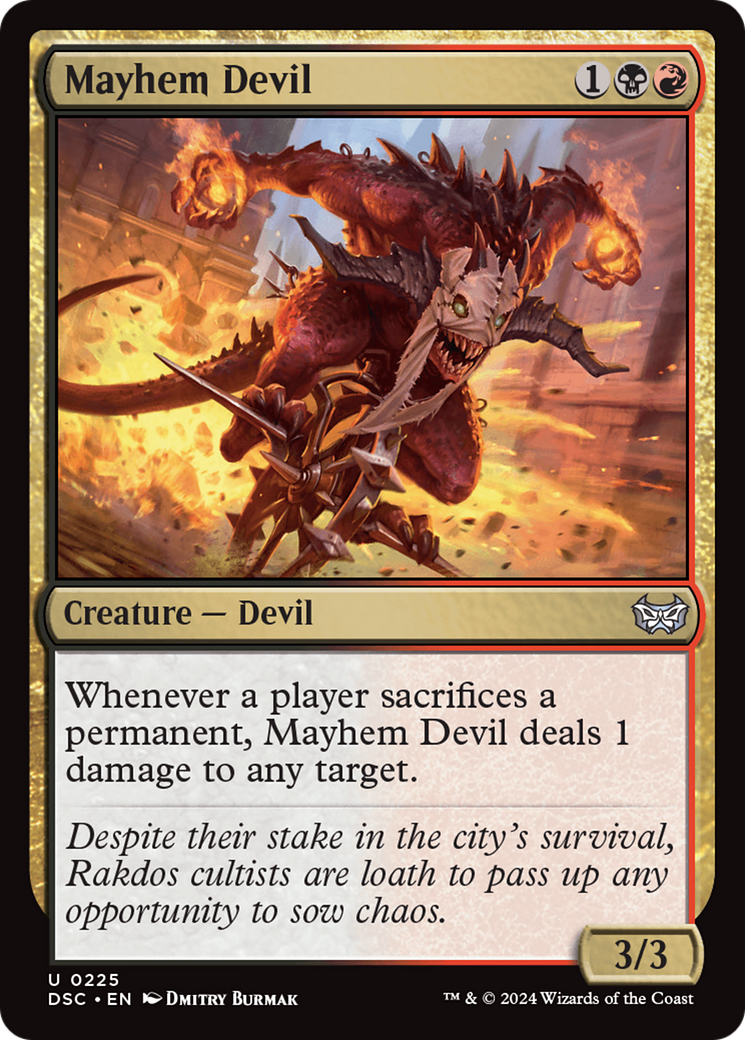 Mayhem Devil [Duskmourn: House of Horror Commander] | Shuffle n Cut Hobbies & Games