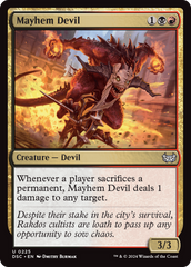 Mayhem Devil [Duskmourn: House of Horror Commander] | Shuffle n Cut Hobbies & Games