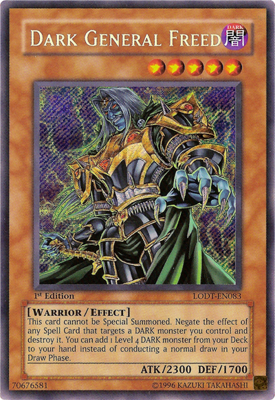 Dark General Freed [LODT-EN083] Secret Rare | Shuffle n Cut Hobbies & Games