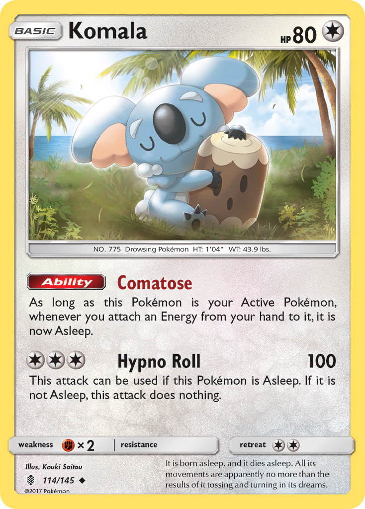 Komala (114/145) [Sun & Moon: Guardians Rising] | Shuffle n Cut Hobbies & Games