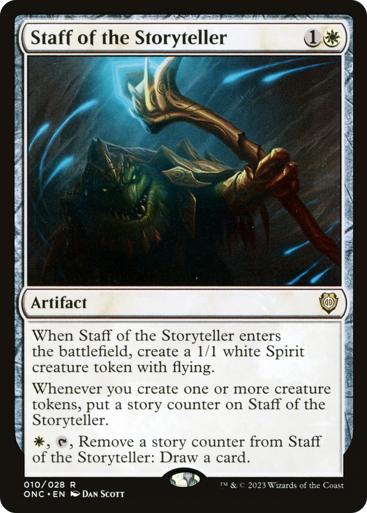 Staff of the Storyteller [Phyrexia: All Will Be One Commander] | Shuffle n Cut Hobbies & Games