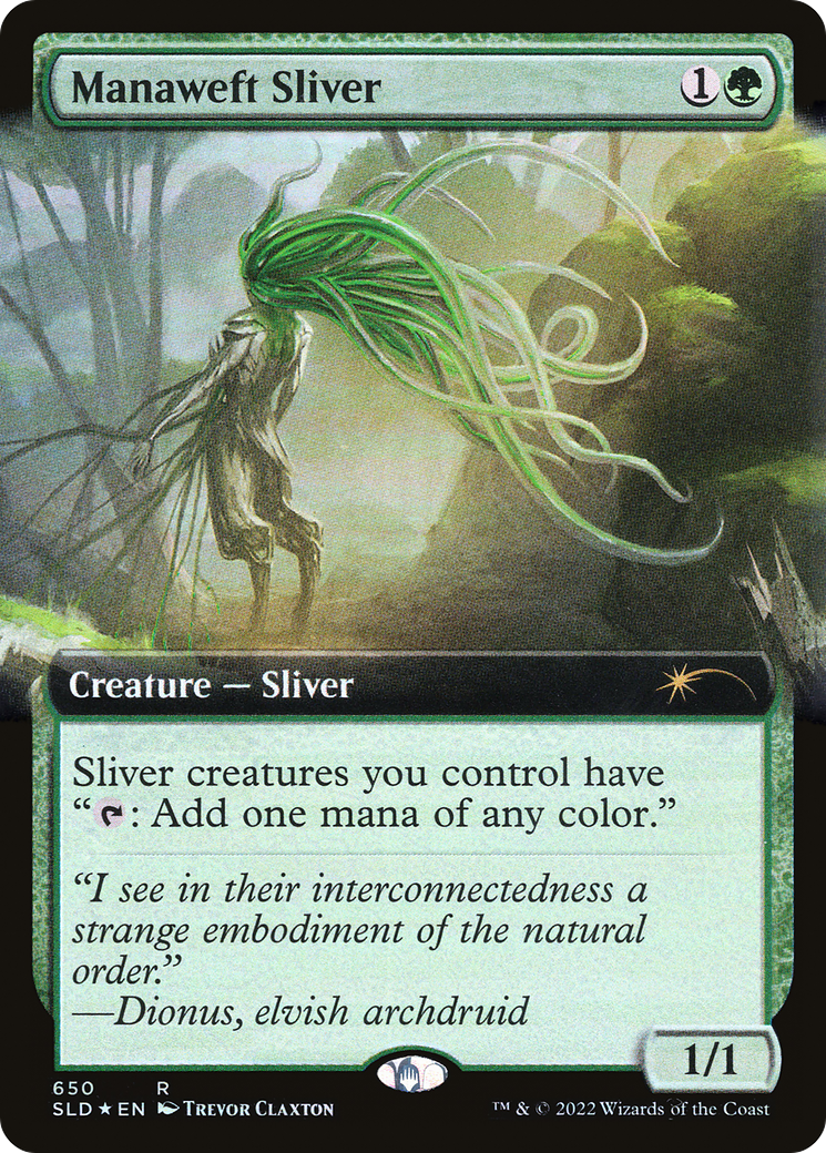 Manaweft Sliver (Extended Art) [Secret Lair Drop Promos] | Shuffle n Cut Hobbies & Games