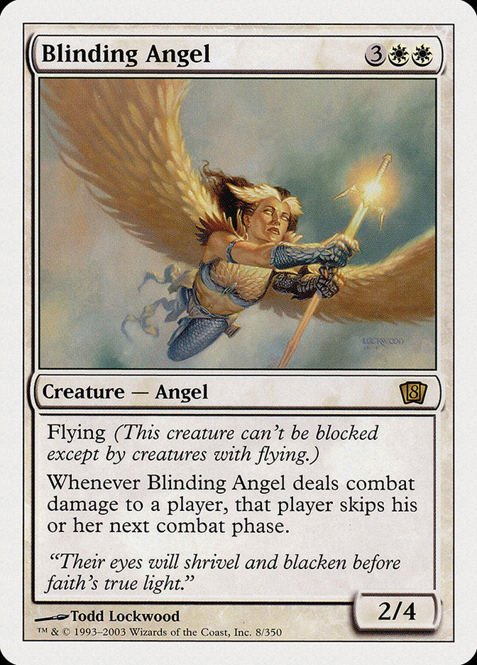 Blinding Angel (8th Edition) [Oversize Cards] | Shuffle n Cut Hobbies & Games