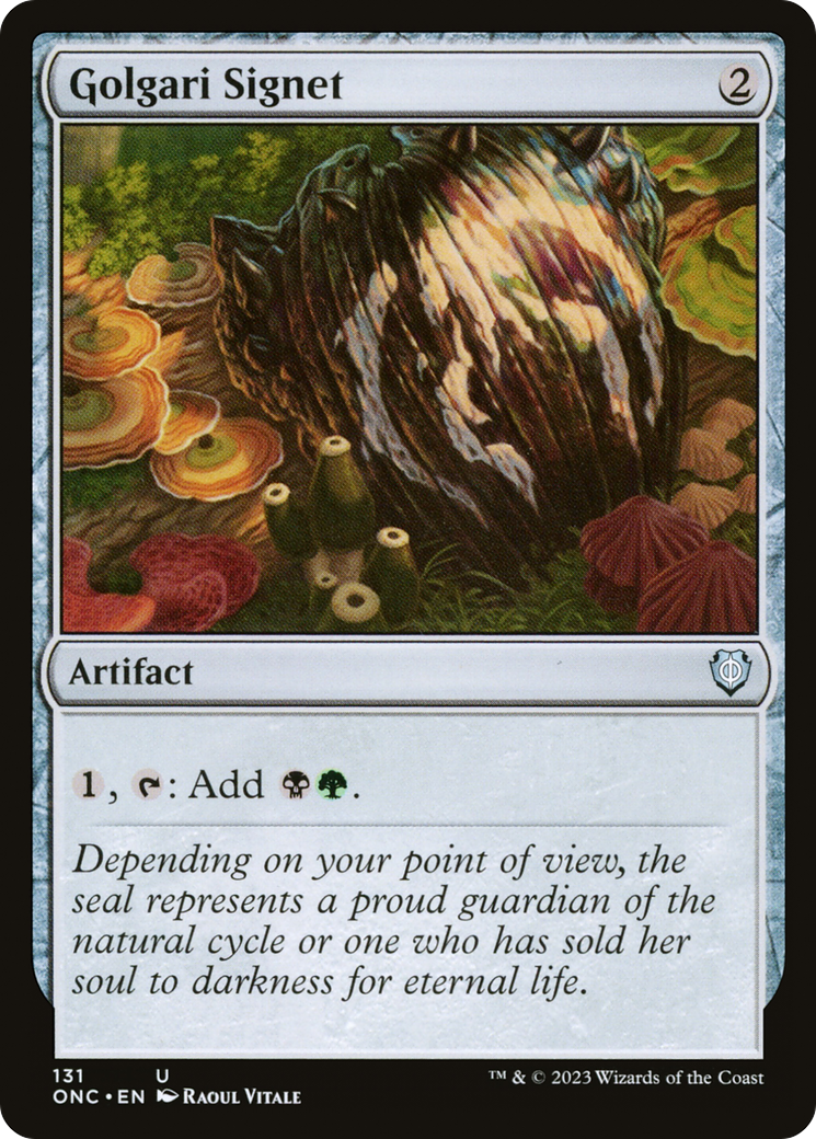 Golgari Signet [Phyrexia: All Will Be One Commander] | Shuffle n Cut Hobbies & Games