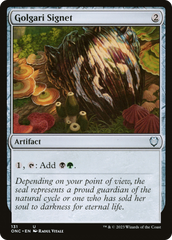 Golgari Signet [Phyrexia: All Will Be One Commander] | Shuffle n Cut Hobbies & Games