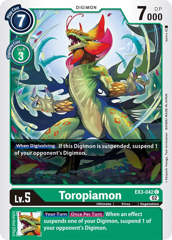 Toropiamon [EX3-042] [Draconic Roar] | Shuffle n Cut Hobbies & Games