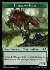 Rebel // Phyrexian Beast Double-Sided Token [Phyrexia: All Will Be One Tokens] | Shuffle n Cut Hobbies & Games