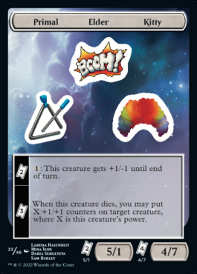 Primal Elder Kitty [Unfinity Stickers] | Shuffle n Cut Hobbies & Games