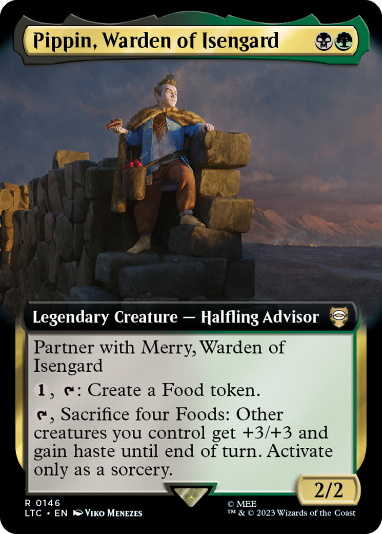 Pippin, Warden of Isengard (Extended Art) [The Lord of the Rings: Tales of Middle-Earth Commander] | Shuffle n Cut Hobbies & Games