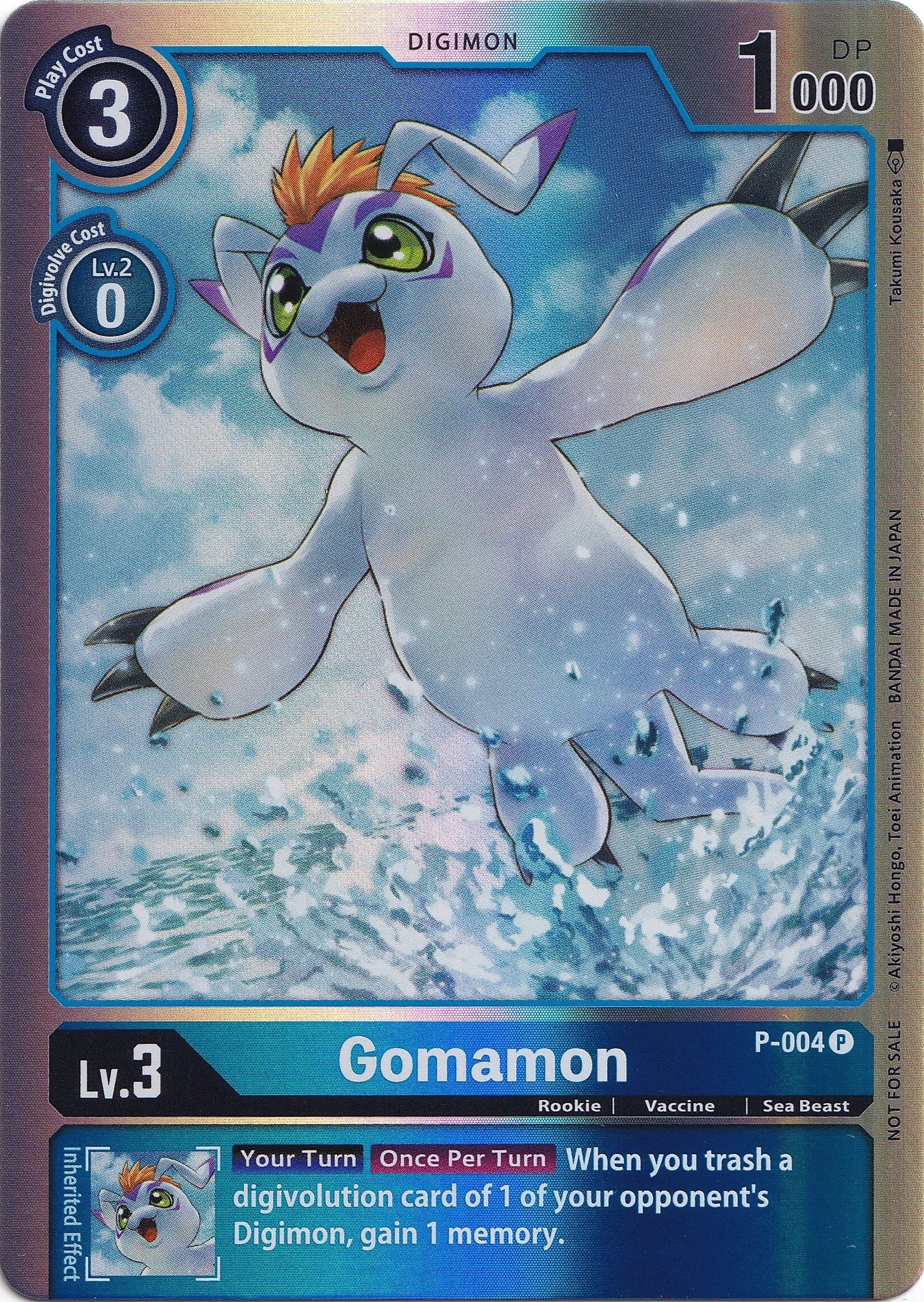 Gomamon [P-004] (Rainbow Foil) [Promotional Cards] | Shuffle n Cut Hobbies & Games