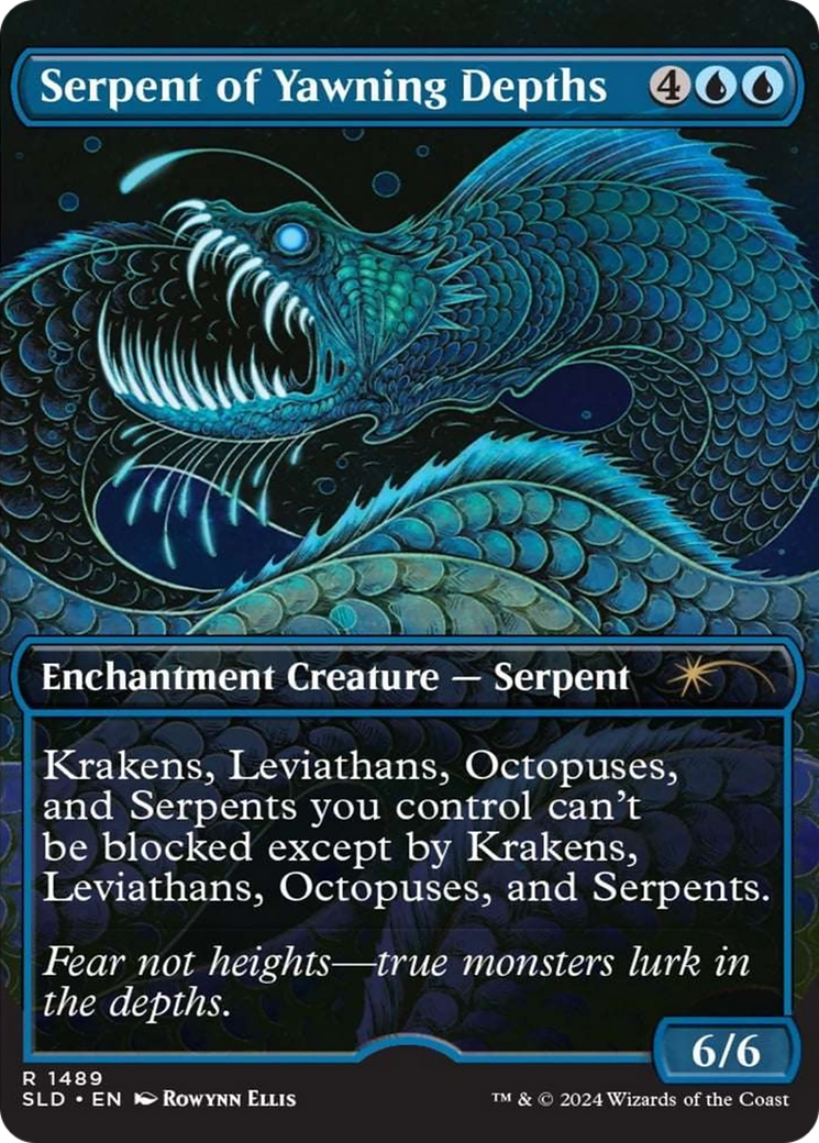 Serpent of Yawning Depths (Rainbow Foil) [Secret Lair Drop Series] | Shuffle n Cut Hobbies & Games