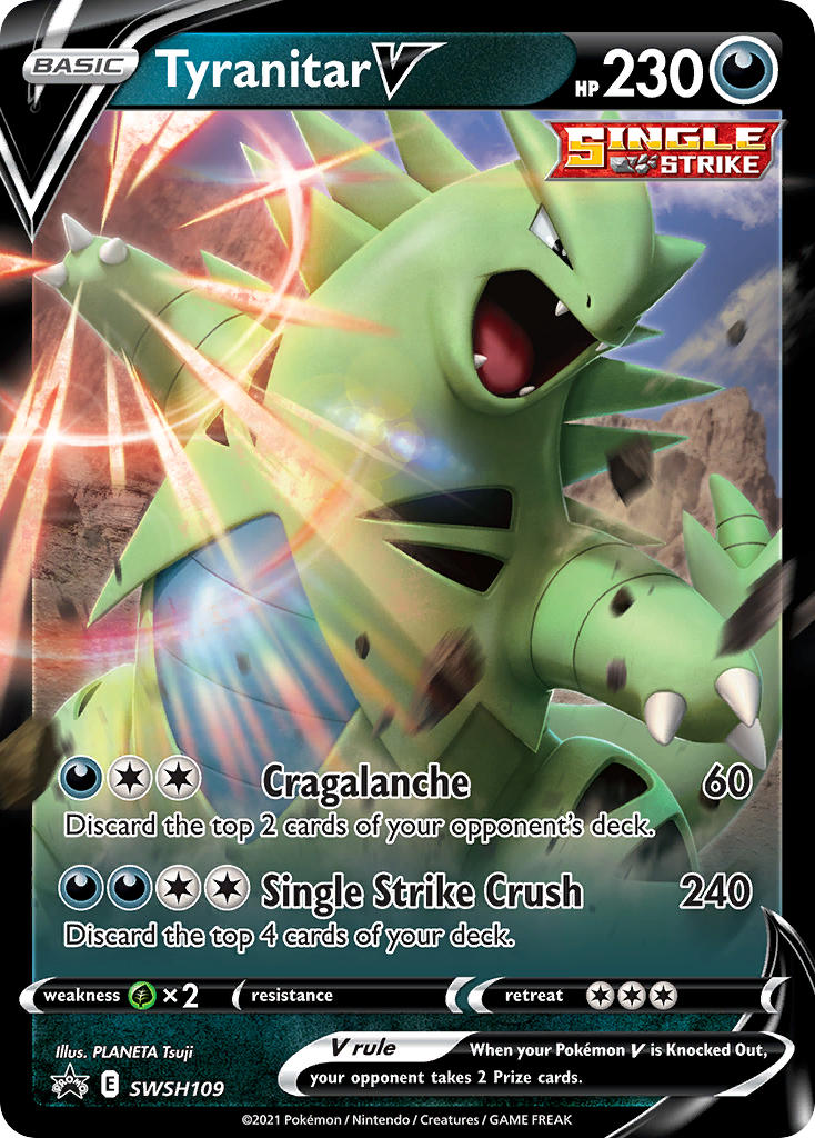 Tyranitar V (SWSH109) [Sword & Shield: Black Star Promos] | Shuffle n Cut Hobbies & Games