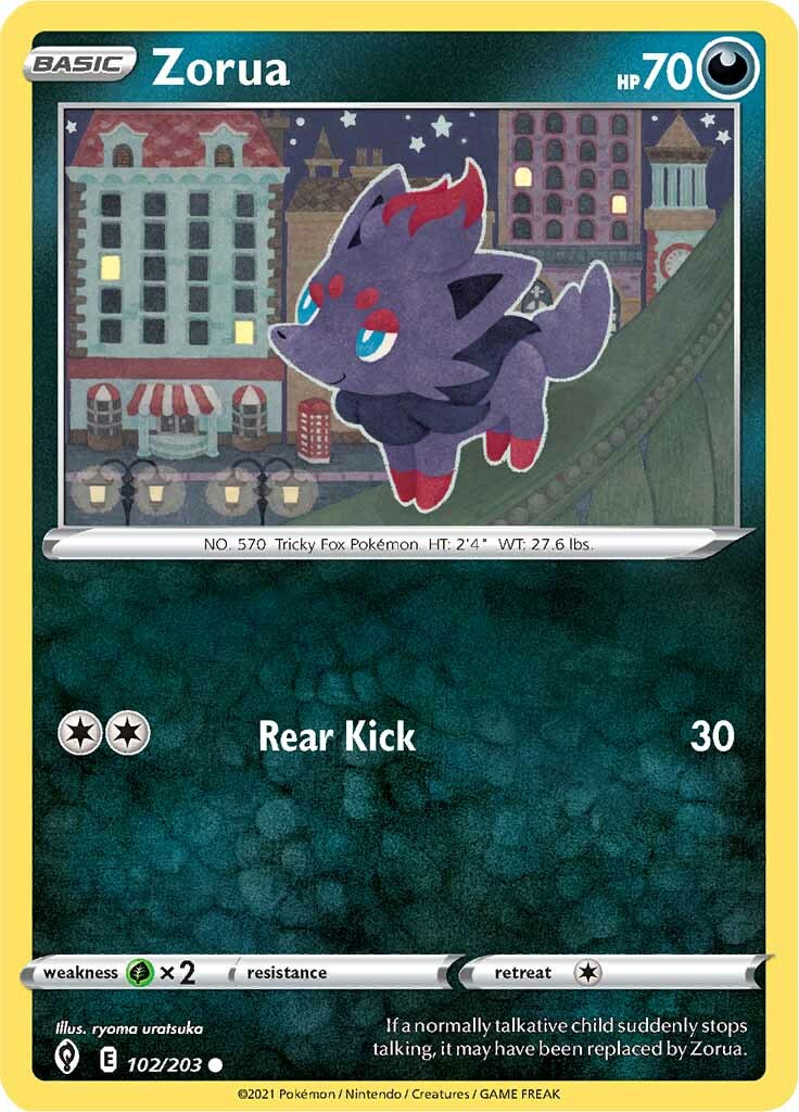 Zorua (102/203) [Sword & Shield: Evolving Skies] | Shuffle n Cut Hobbies & Games