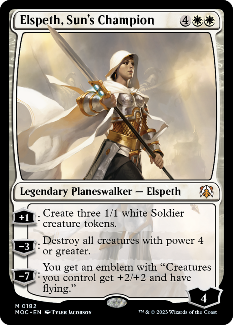 Elspeth, Sun's Champion [March of the Machine Commander] | Shuffle n Cut Hobbies & Games