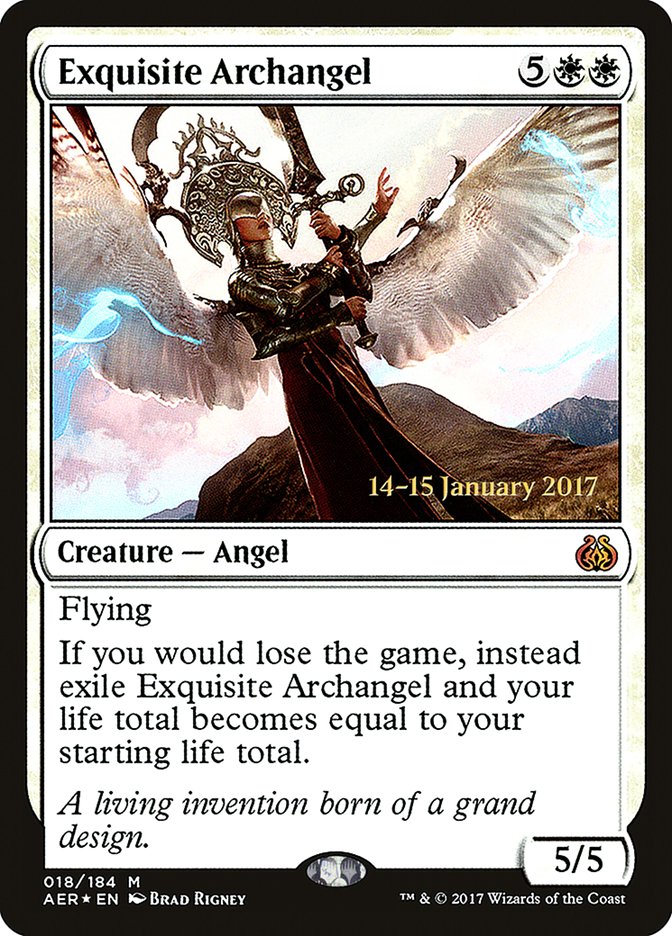 Exquisite Archangel [Aether Revolt Prerelease Promos] | Shuffle n Cut Hobbies & Games