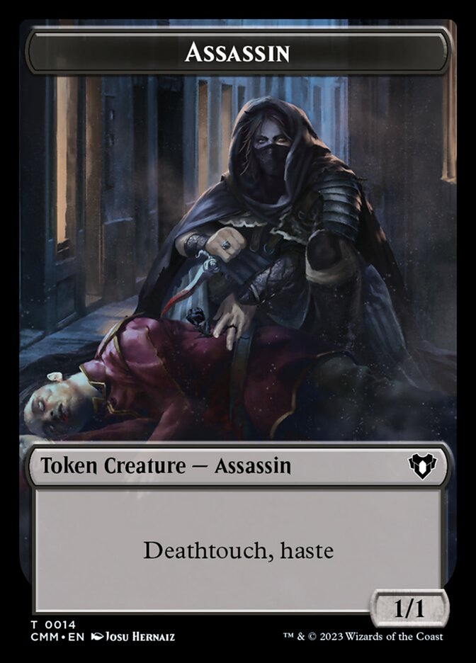 Servo // Assassin Double-Sided Token [Commander Masters Tokens] | Shuffle n Cut Hobbies & Games