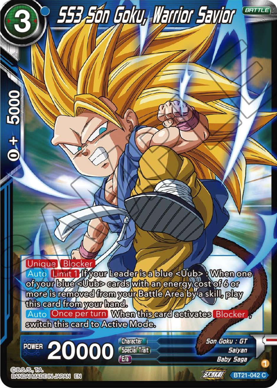 SS3 Son Goku, Warrior Savior (BT21-042) [Wild Resurgence] | Shuffle n Cut Hobbies & Games