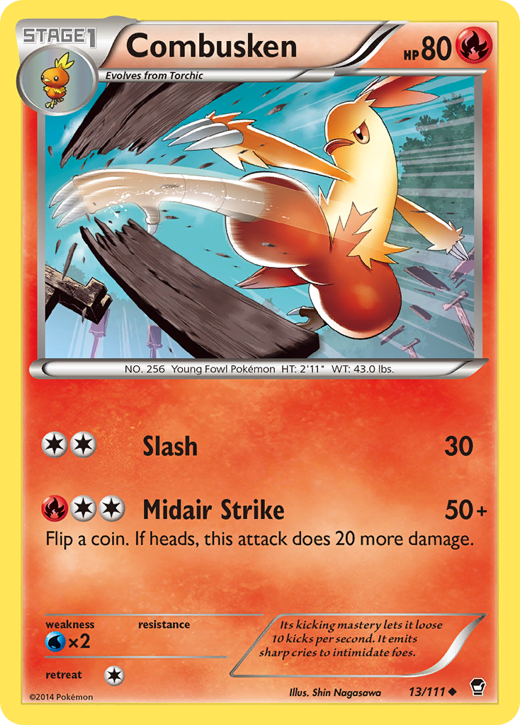 Combusken (13/111) [XY: Furious Fists] | Shuffle n Cut Hobbies & Games