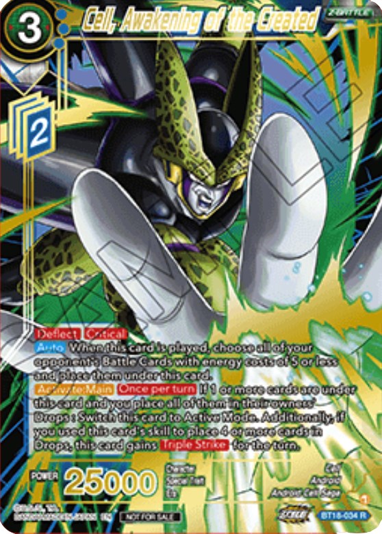 Cell, Awakening of the Created (Zenkai Cup 2022 Top 64) (BT18-034) [Tournament Promotion Cards] | Shuffle n Cut Hobbies & Games