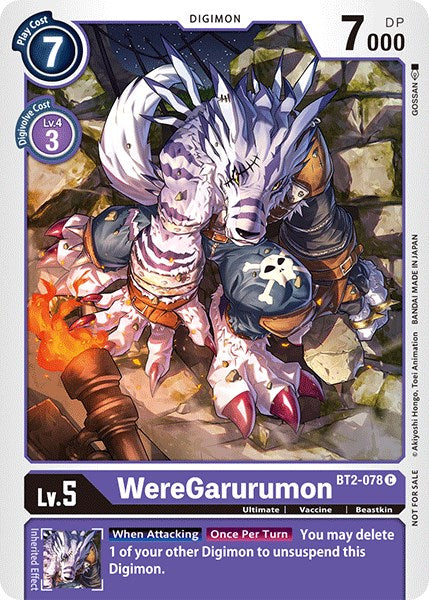 WereGarurumon [BT2-078] (Official Tournament Pack Vol.3) [Release Special Booster Promos] | Shuffle n Cut Hobbies & Games