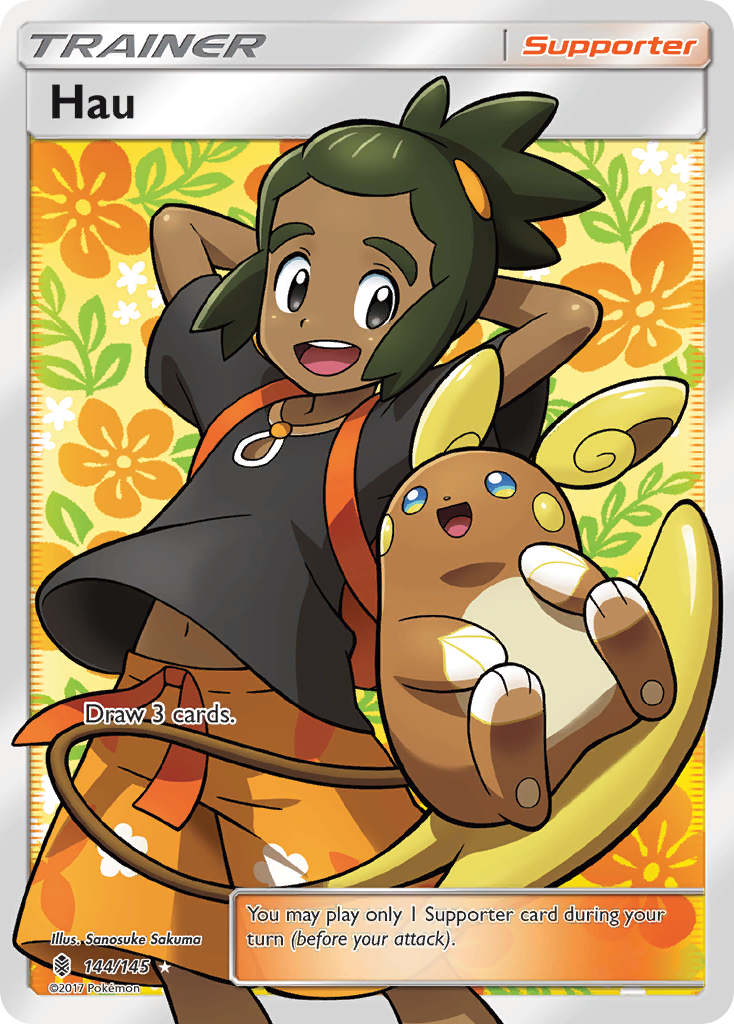 Hau (144/145) [Sun & Moon: Guardians Rising] | Shuffle n Cut Hobbies & Games