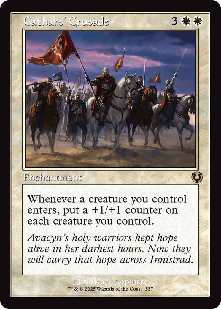 Cathars' Crusade (Retro Frame) [Innistrad Remastered] | Shuffle n Cut Hobbies & Games